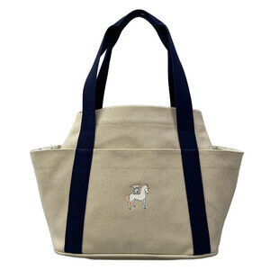 Hermes Cabriole Cream Dark Navy Toile #306159H17B